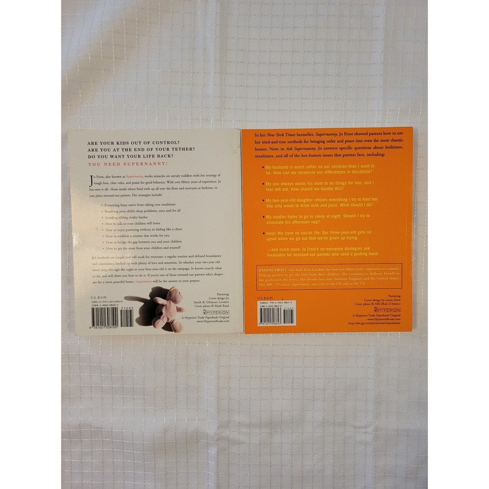 Jo Frost Supernanny 2 Book Set Parenting Guide Ask Supernanny ABC TV Series - Picture 2 of 7